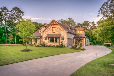 Well-kept home and driveway